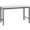 Manuflex basistafel UNIVERSAL Speciaal, 1500 x 1000 mm, melamine lichtgrijs, antraciet
