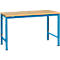 Manuflex basistafel UNIVERSAL Speciaal, 1500 x 1000 mm, multiplex natuur, lichtblauw