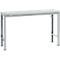 Manuflex basistafel UNIVERSAL Speciaal, 1500 x 800 mm, kunststof lichtgrijs, aluminium zilver