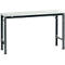 Manuflex basistafel UNIVERSAL Speciaal, 1500 x 800 mm, kunststof lichtgrijs, antraciet