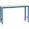 Manuflex basistafel UNIVERSAL Speciaal, 1500 x 800 mm, kunststof lichtgrijs, briljantblauw