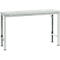 Manuflex basistafel UNIVERSAL Speciaal, 1500 x 800 mm, kunststof lichtgrijs, lichtgrijs