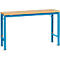 Manuflex basistafel UNIVERSAL Speciaal, 1500 x 800 mm, multiplex natuur, lichtblauw