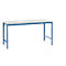 Manuflex basistafel UNIVERSAL Speciaal, 1750 x 1000 mm, melamine lichtgrijs, briljantblauw