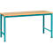 Manuflex basistafel UNIVERSAL Speciaal, 1750 x 1000 mm, multiplex natuur, waterblauw