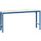 Manuflex basistafel UNIVERSAL Speciaal, 1750 x 800 mm, kunststof lichtgrijs, briljantblauw