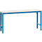Manuflex basistafel UNIVERSAL Speciaal, 1750 x 800 mm, kunststof lichtgrijs, lichtblauw