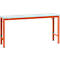 Manuflex basistafel UNIVERSAL Speciaal, 1750 x 800 mm, kunststof lichtgrijs, roodoranje