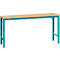 Manuflex basistafel UNIVERSAL Speciaal, 1750 x 800 mm, multiplex natuur, waterblauw