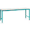 Manuflex basistafel UNIVERSAL Speciaal, 2000 x 1000 mm, kunststof lichtgrijs, waterblauw