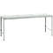 Manuflex basistafel UNIVERSAL Speciaal, 2000 x 1000 mm, melamine lichtgrijs, lichtgrijs