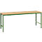 Manuflex basistafel UNIVERSAL Speciaal, 2000 x 1000 mm, multiplex natuur, resedagroen
