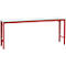 Manuflex basistafel UNIVERSAL Speciaal, 2000 x 800 mm, kunststof lichtgrijs, robijnrood