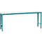 Manuflex basistafel UNIVERSAL Speciaal, 2000 x 800 mm, kunststof lichtgrijs, waterblauw