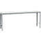 Manuflex basistafel UNIVERSAL Speciaal, 2000 x 800 mm, melamine lichtgrijs, aluminium zilver