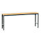 Manuflex basistafel UNIVERSAL Speciaal, 2000 x 800 mm, multiplex natuur, antraciet