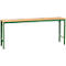 Manuflex basistafel UNIVERSAL Speciaal, 2000 x 800 mm, multiplex natuur, resedagroen