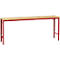 Manuflex basistafel UNIVERSAL Speciaal, 2000 x 800 mm, multiplex natuur, robijnrood