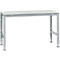 Manuflex basistafel UNIVERSAL Standaard, tafelblad kunststof, 1500 x 800, aluminium zilver
