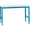 Manuflex basistafel UNIVERSAL Standaard, tafelblad kunststof, 1500 x 800, lichtblauw