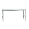 Manuflex basistafel UNIVERSAL Standaard, tafelblad melamine, 2000 x 800, aluminium zilver