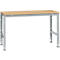 Manuflex basistafel UNIVERSAL Standaard, tafelblad multiplex, 1500 x 800, aluminium zilver