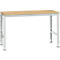 Manuflex basistafel UNIVERSAL Standaard, tafelblad multiplex, 1500 x 800, lichtgrijs