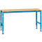 Manuflex basistafel UNIVERSAL Standaard, tafelblad multiplex, 1750 x 800, lichtblauw