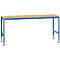 Manuflex basistafel UNIVERSAL Standaard, tafelblad multiplex, 2000 x 800, briljantblauw