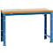 Manuflex Grundtisch Profi Standard, Tischplatte Multiplex B 1500 x T 700, brillantblau