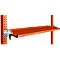 Manuflex kantelbare opbergconsole, voor de serie Universal of Profi, bruikbare diepte 195 mm, voor tafelbreedte 1500 mm, roodoranje