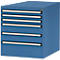 Manuflex onderbouw met schuifladen, voor werkbank Profi diepte 700 mm, briljantblauw
