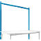 Manuflex opbouwframe, Basistafel SPECIAAL werktafel-/werkbanksysteem UNIVERSAL/PROFI, 1750 mm, lichtblauw