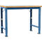 Manuflex werkbank Profi speciaal, tafelblad kunststof, 1250 x 700 mm, briljantblauw
