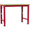 Manuflex werkbank Profi speciaal, tafelblad kunststof, 1250 x 700 mm, robijnrood