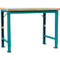 Manuflex werkbank Profi speciaal, tafelblad kunststof, 1250 x 700 mm, waterblauw