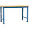 Manuflex werkbank Profi speciaal, tafelblad multiplex, 1500 x 700 mm, briljantblauw