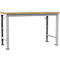 Manuflex Werkbank Profi Spezial, Tischplatte Kunststoff, 1500 x 700 mm, alusilber