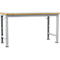 Manuflex Werkbank Profi Spezial, Tischplatte Kunststoff, 1750 x 700 mm, alusilber