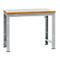 Manuflex werkbank Profi standaard, Tafelblad kunststof B 1250 x D 700, aluminium zilver