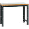 Manuflex werkbank Profi standaard, Tafelblad kunststof B 1250 x D 700, antraciet