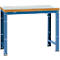 Manuflex werkbank Profi standaard, Tafelblad kunststof B 1250 x D 700, briljantblauw