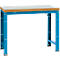 Manuflex werkbank Profi standaard, Tafelblad kunststof B 1250 x D 700, lichtblauw