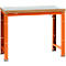 Manuflex werkbank Profi standaard, Tafelblad kunststof B 1250 x D 700, roodoranje