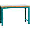 Manuflex werkbank Profi standaard, Tafelblad kunststof B 1500 x D 700, waterblauw