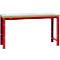 Manuflex werkbank Profi standaard, Tafelblad kunststof B 1750 x D 700, robijnrood