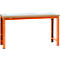 Manuflex werkbank Profi standaard, Tafelblad kunststof B 1750 x D 700, roodoranje