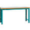 Manuflex werkbank Profi standaard, Tafelblad kunststof B 1750 x D 700, waterblauw