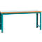 Manuflex werkbank Profi standaard, Tafelblad kunststof B 2000 x D 700, waterblauw