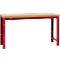 Manuflex werkbank Profi standaard, Tafelblad multiplex B 1750 x D 700, robijnrood